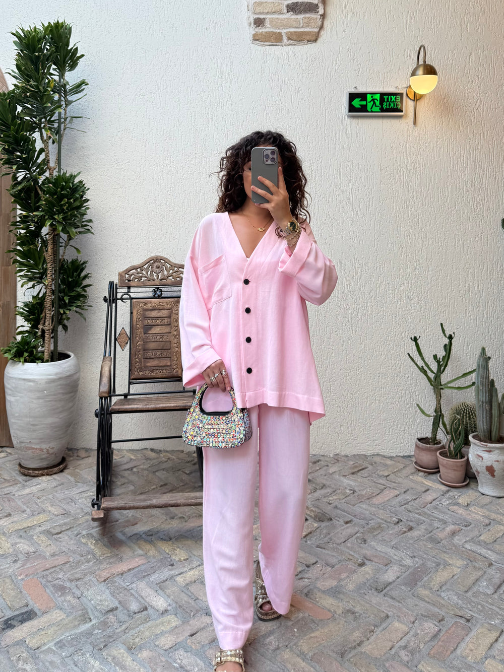 Hanna Ikili Takım - Pembe