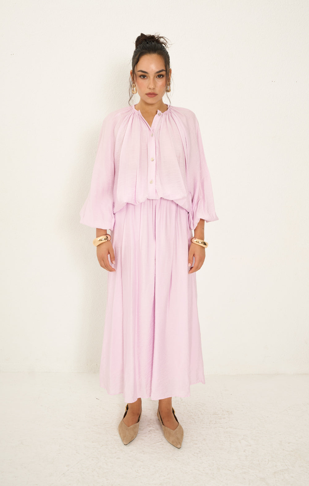 Farah Etekli Takım - Pembe