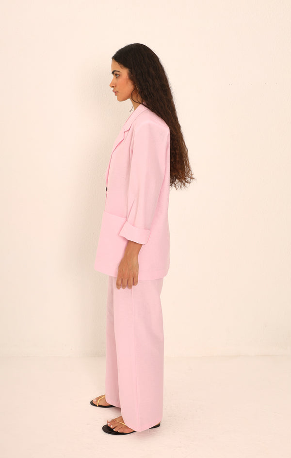 Milano Ceketli Takım - Pembe